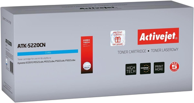 Тонер-картридж Activejet для Kyocera TK-5220C Cyan (5901443115007)