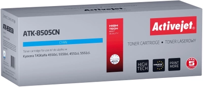 Тонер-картридж Activejet для Kyocera TK-8505C Cyan (5901443117667)
