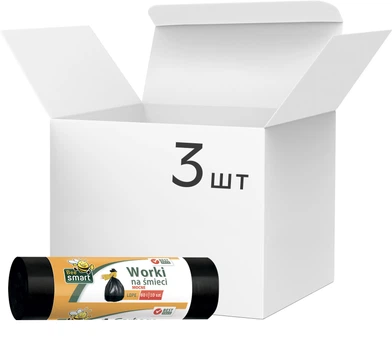 Упаковка мішків для сміття Bee Smart Bin Liner 60 л 3 шт. по 10 мішків (5900942242337)
