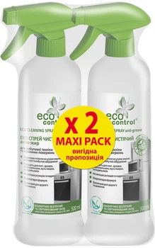 Промо набор ECO Control спрей чистящий "Анти-жир" для бытовой техники и кухонных поверхностей 500 мл х 2 шт (ROZ6400206152)