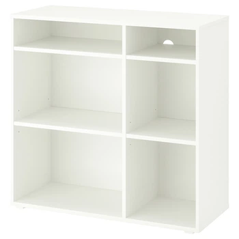 4 полиці книжкова шафа IKEA VIHALS, білий, 95х37х90 см, 504.832.89