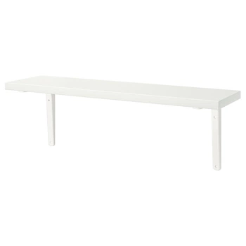 Полка з кронштейном IKEA BERGSHULT / TOMTHULT, білий, 80х20 см, 794.183.21
