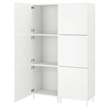 Гардероб с 6 дверями IKEA ОПХУС, белый, Фоннес белый, 120x42x191 см, 493.879.91