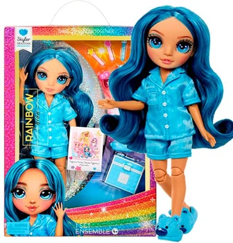 Кукла Rainbow High Jr PJ Party Skyler - Рейнбоу Хай Скайлер с аксессуарами (530947) - Игровой набор