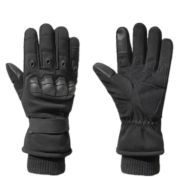 Полнопалые перчатки с флисом Eagle Tactical Black М (AW010719)