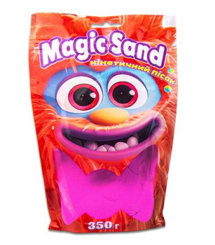 Кінетичний пісок Strateg Magic Sand 350г Фіолетовий + форми 39402-4