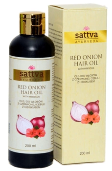 Олія для волосся Sattva Hair Oil Red Onion з червоної цибулі 200 мл (5903794187511)