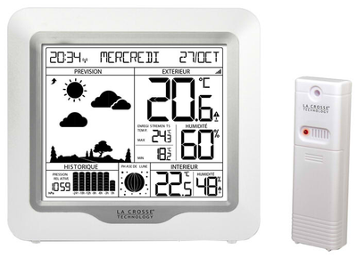 Метеостанция La Crosse WS6823 White/Silver