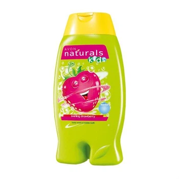 Гель для душу та піна для ванни 2-в-1 «Смачненька полуниця», 250 мл Naturals Kids