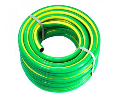 Шланг для поливу Evci Plastik 3/4" FLORIYA 30 м 4-шаровий жовто-зелений