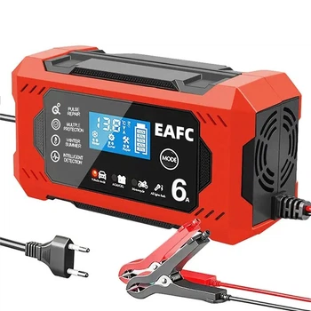 Зарядное устройство для автомобильного аккумулятора EAFC H-6CS 12V 6A Red