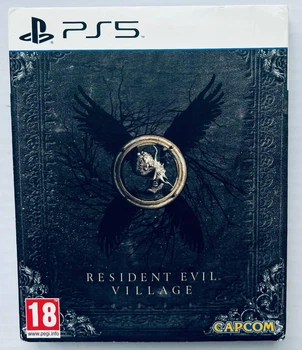 Resident Evil Village Steelbook Edition + картонный футляр, Б/У, русская версия - диск для PlayStation 5