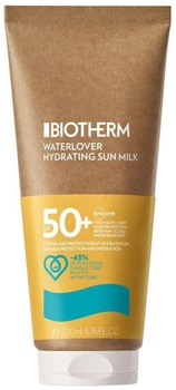 Молочко для засмаги Biotherm Waterlover Hydrating Sun Milk SPF 50+ зволожувальне 200 мл (3614273490566)