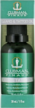 Olejek do włosów Clubman Pinaud Beard & Tattoo Oil do pielęgnacji brody i tatuaży 30 ml (70066280036)