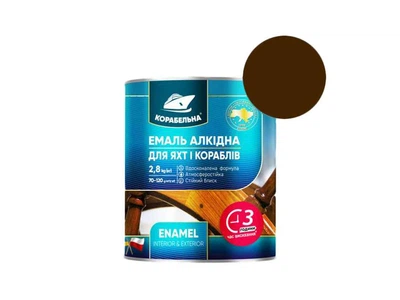 Емаль алкідна ПФ-115 КОРАБЕЛЬНА темно-коричневий 2,8кг