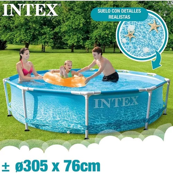 Каркасный бассейн Intex Beachside Metal Frame Pool Set 305 x 76 см (6941057420608)