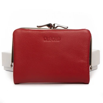 Женский кожаный кошелек dr.Bond Classic WN-23-14 красный