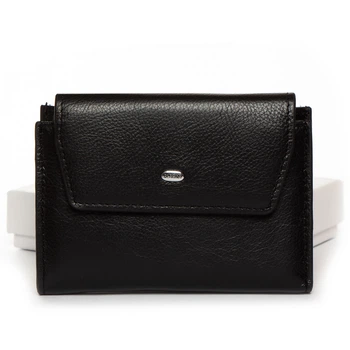 Женский кожаный кошелек dr.Bond Classic WN-23-12 черный