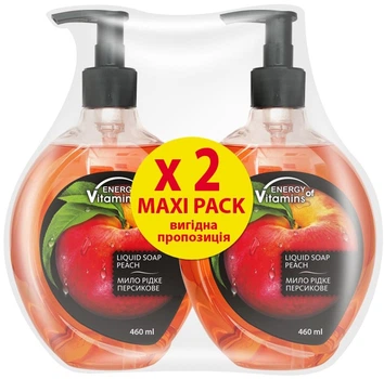 Промонабір Рідке мило Смачні секрети Peach juice Персик 460 мл х 2 шт. (ROZ6400206115)