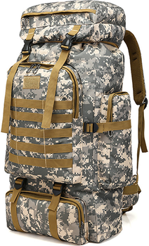 Военный Тактический Водонепроницаемый Штурмовой Рюкзак Большой Емкости U.S. Army M13P 70 л (Пиксель)