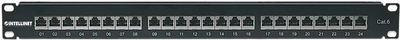 Panel krosowy Intellinet 19" 1U Cat6 24xRJ45 do szafy/racka serwerowego (766623720038)