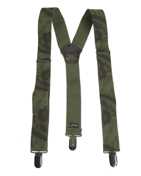 Подтяжки тактические Mil-Tec 120 см Мультикам обломочный HOSENTRÄGER M. CLIP WOODLAND (13184020-120)