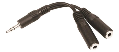 Kabel audio stereo Sandberg mini-jack 3.5 mm M/2F (5705730502163)
