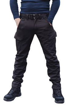 Тактичні штани SMILO cargo Softshell BLACK, XL