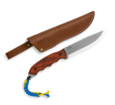 Компактный охотничий Нож из Углеродной Стали "Stand with Ukraine" BPS Knives - Нож для рыбалки, охоты, походов