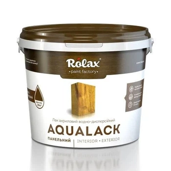 Лак акриловый водно-дисперсионный Rolax AQUALACK 3л