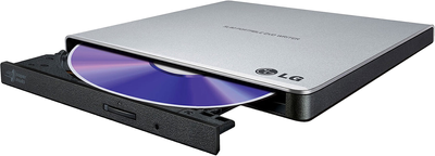 Зовнішній оптичний привід Hitachi-LG DVD-RW USB 2.0 Silver (GP57ES40)