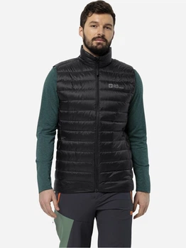Теплий жилет чоловічий Jack Wolfskin Pilvi Down Vest M 1207711-6000 XL Чорний (4064993896428)