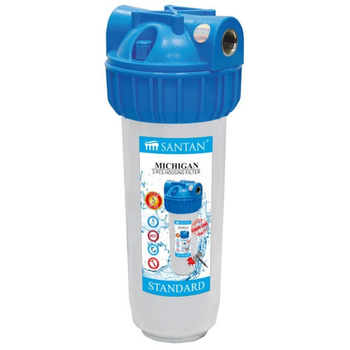 Фільтр для очистки води SANTAN Michigan 3PS 1/2"(корпус+сітка, кріплення, ключ)