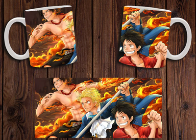 Чашка белая керамическая "Ван Пис" One Piece 22 Aurora