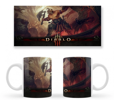 Чашка біла керамічна Diablo 10 Aurora