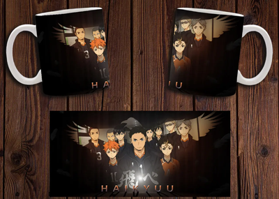Чашка белая керамическая "Волейбол" Haikyuu 11 Aurora