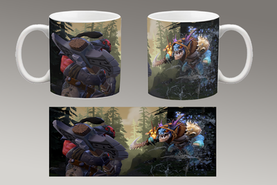 Чашка біла керамічна "DOTA 2" Дота 2 Aurora 75