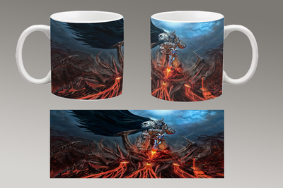 Чашка біла керамічна "Diablo 4" Діабло 40 Aurora