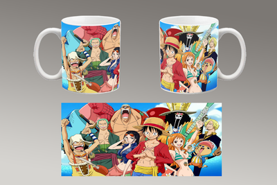 Чашка белая керамическая "Ван Пис" One Piece 34 Aurora