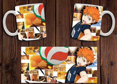Чашка белая керамическая "Волейбол" Haikyuu 26 Aurora