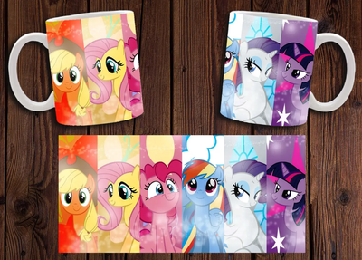 Чашка белая керамическая "My little pony" Мой маленький пони 13 Aurora