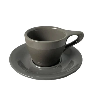 Чашка c блюдцем notNeutral Lino Dark Grey 150 мл