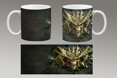 Чашка біла керамічна "Diablo 4" Діабло 30 Aurora