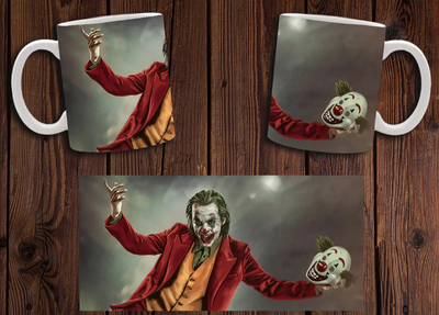 Чашка белая керамическая "Джокер" Joker 15 Aurora