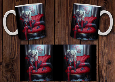 Чашка белая керамическая "Харли Квинн" Harley Quinn 16 Aurora