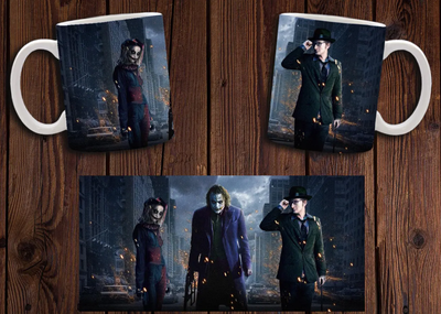 Чашка белая керамическая "Джокер" Joker 20 Aurora