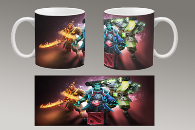 Чашка біла керамічна "DOTA 2" Дота 2 Aurora 101