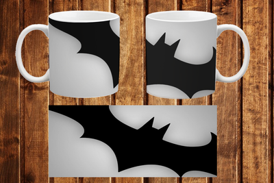 Чашка белая керамическая "Бэтмен логотип" batman logo 31 Aurora