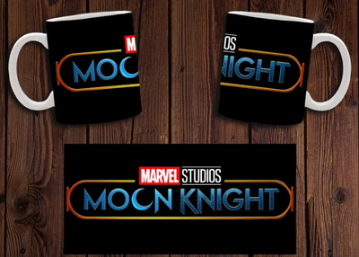 Чашка белая керамическая с принтом "Місячний лицар" Moon Knight 19 ABC
