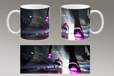 Чашка белая керамическая "Человек-паук: Через вселенные" Spider-Man Aurora 60